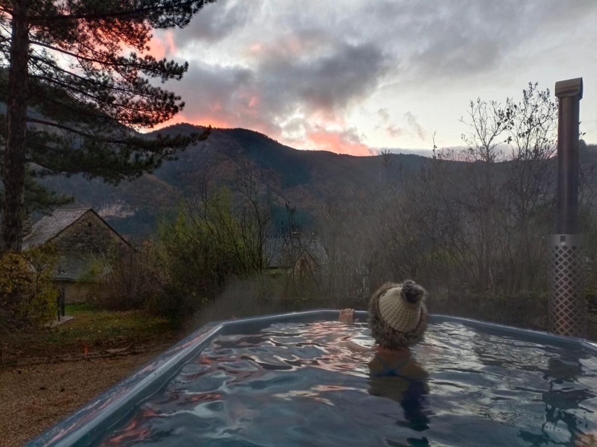 La Voutee 5 Epis Avec Bain Finlandais Prive Au Manoir Du Charme Gorges Du Tarn Bed and Breakfast Quezac  Εξωτερικό φωτογραφία